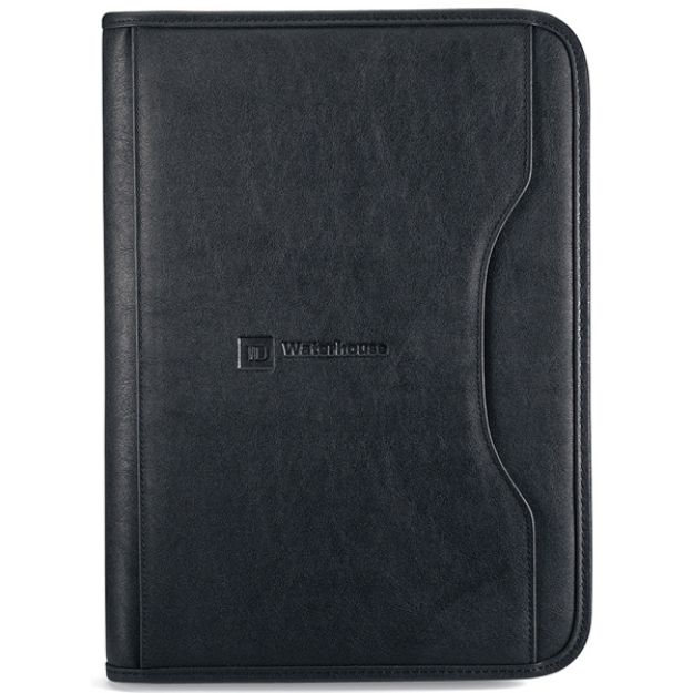 Deluxe Executive Padfolio, Custom Zippered Padfolio, Promotional Padfolios