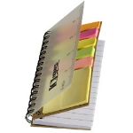 Natural Pocket Jotter with Stickies, Sticky Notes, Ruler, Flags, Promotional Imprint