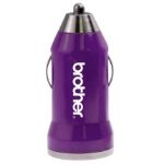 Purple usb car adapter