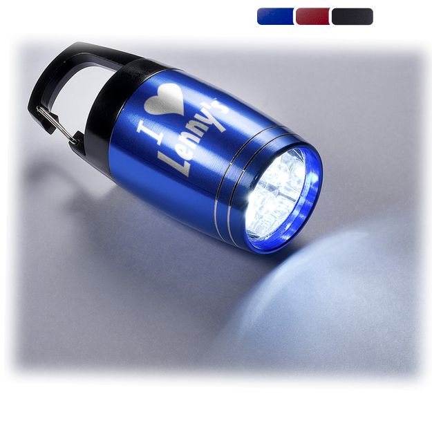 Baby Barrel 6 LED Flashlight Engraved, Promotional LED Flashlight