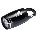 Black Baby Barrel 6 LED Flashlight Engraved, Promotional LED Flashlight Flashlight Engraved, Promotional LED Flashlight