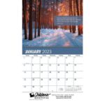 Open Inspirational Wall Calendar with your Company logo!