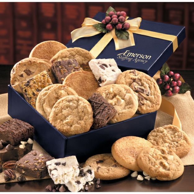Custom Cookies and Brownies in a Promotional Gift Box with your Logo