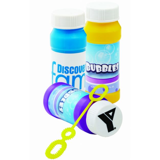 Custom Bubbles with Full Color Labels, Promotional Bubbles