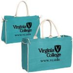 Blue Bermuda Promotional Jute Tote