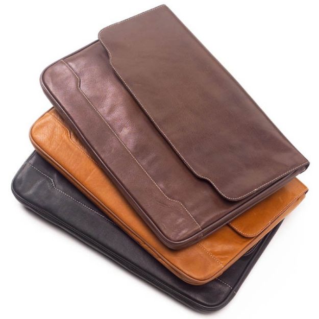 Leather Document Folio Custom Debossed