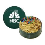 Royal Custom Tin with M&Ms Carmel Popcorn in Green