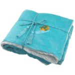 Lambswool Microsherpa Throw Blanket in Decorated