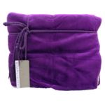Lambswool Microsherpa Throw Blanket in Purple