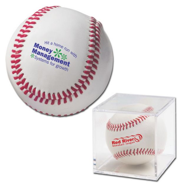 Genuine Leather Baseballs with Custom Imprint, Promotional Leather Baseballs