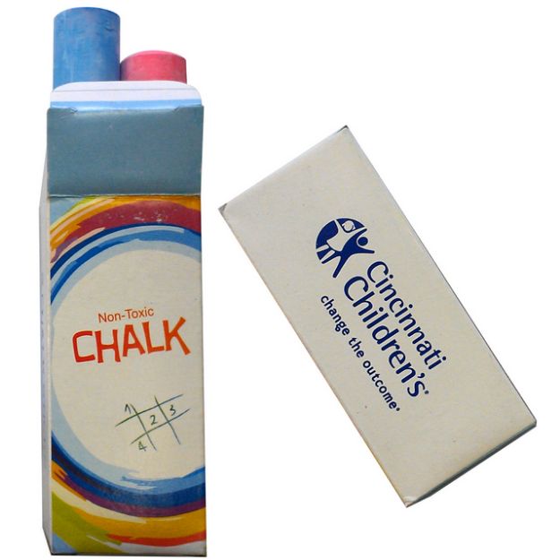 Jumbo Sidewal Chalk in Custom Box, Promotional Sidewalk Chalk Box