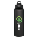 Matte Black h2go Surge 28 oz Customized with your Logo by Adco Marketing