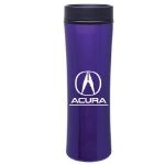 Stainless Steel 16 oz Cyrus Travel Mug - Plastic Liner in Purple