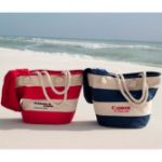 Vintage Cabana Canvas Tote Bags Custom