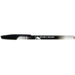 Custom black promotional budget pen with MaxGlide technology.