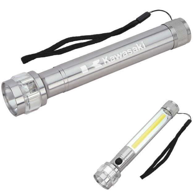 LED Roadside Flashlight with Safety Lights Laser Engraved