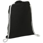 Black Cotton String-A-Sling Eco Drawstring Backpack
