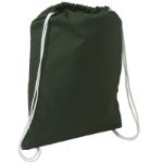 Hunter Green Cotton String-A-Sling Eco Drawstring Backpack