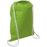 Lime Green Cotton String-A-Sling Eco Drawstring Backpack