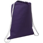 Purple Cotton String-A-Sling Eco Drawstring Backpack