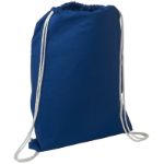 Reflex Blue Cotton String-A-Sling Eco Drawstring Backpack