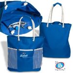 Blue Seaside Tote Bag - Custom Beach Totes