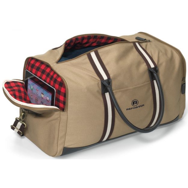 Heritage Supply Cotton Canvas Duffel Bags with Custom Imprint or Embroidery