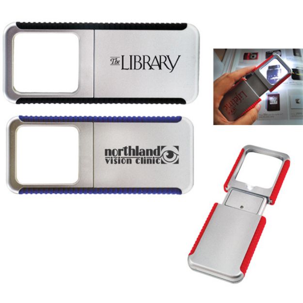 Slide Out Magnifier with Light for Reading Assistance