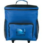 Cooler-Bag-Blue-Front-View-Handle-Down