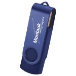 Rotate 2-Tone Custom Flash Drive in Blue