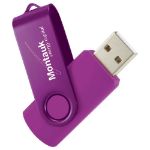 Rotate 2-Tone Custom Flash Drive in Purple