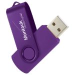 Rotate 2-Tone Custom Flash Drive in Violet