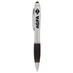 The Nash Stylus Pen in Silver W/Black Trim