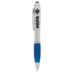 The Nash Stylus Pen in Silver W/Blue Trim