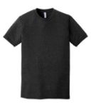 American Apparel Tri-Blend Short Sleeve Track Shirt - Unisex in Tri Black