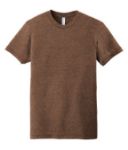 American Apparel Tri-Blend Short Sleeve Track Shirt - Unisex in Tri Coffee