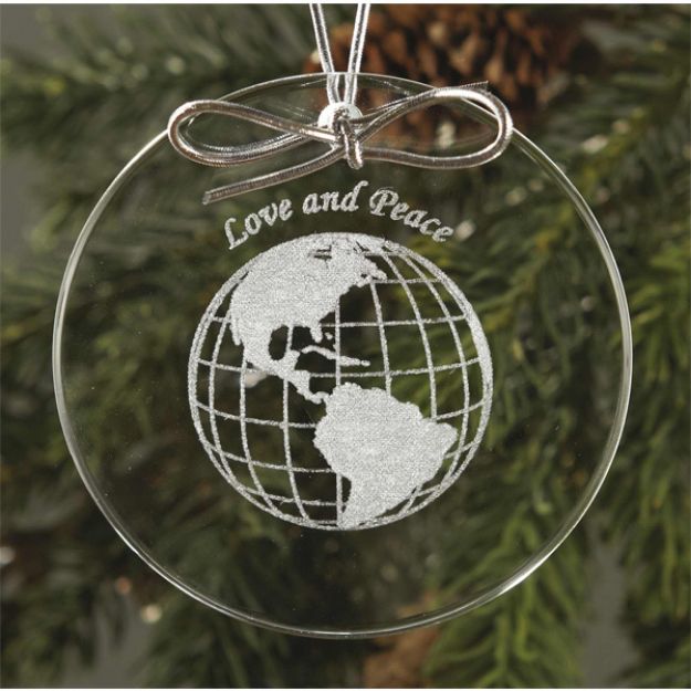 Circle Glass Ornament