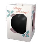 Black Custom Ornament in Gift Box by Adco Marketing.