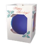 Blue Custom Ornament with Gift Box.