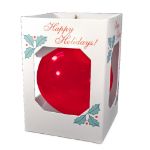 Crystal Red Custom Ornament with Gift Box by Adco Marketing.
