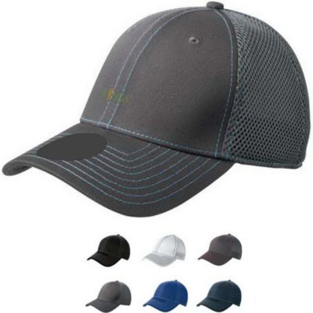 Picture of Stretch Mesh Contrast Stitch Hat