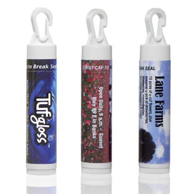SPF 15 Lip Balm with clip on cap for lanyards - made in the usa