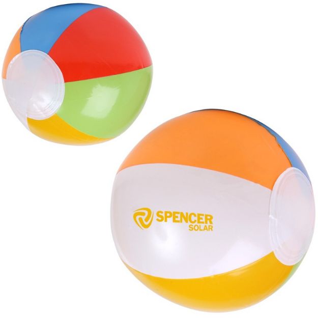 Custom Beach Balls Multi Colored 16 inch