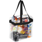 Clear Stadium Tote Bags approved for NFL stadium use in bulk
