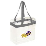 Game Day Clear Stadium Tote Bags in Grey