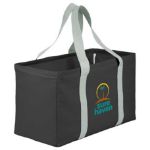Black promotional large tote bags