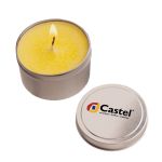 Custom Soy Candle Travel Tins Yellow