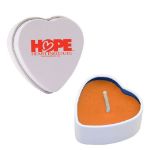 Heart Shaped Soy Candle Tins Orange - Mango - Papaya