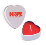 Heart Shaped Soy Candle Tins Red / Cinnamon