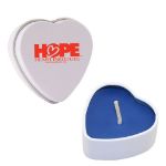 Heart Shaped Soy Candle Tins Navy / Hawaiian Paradise